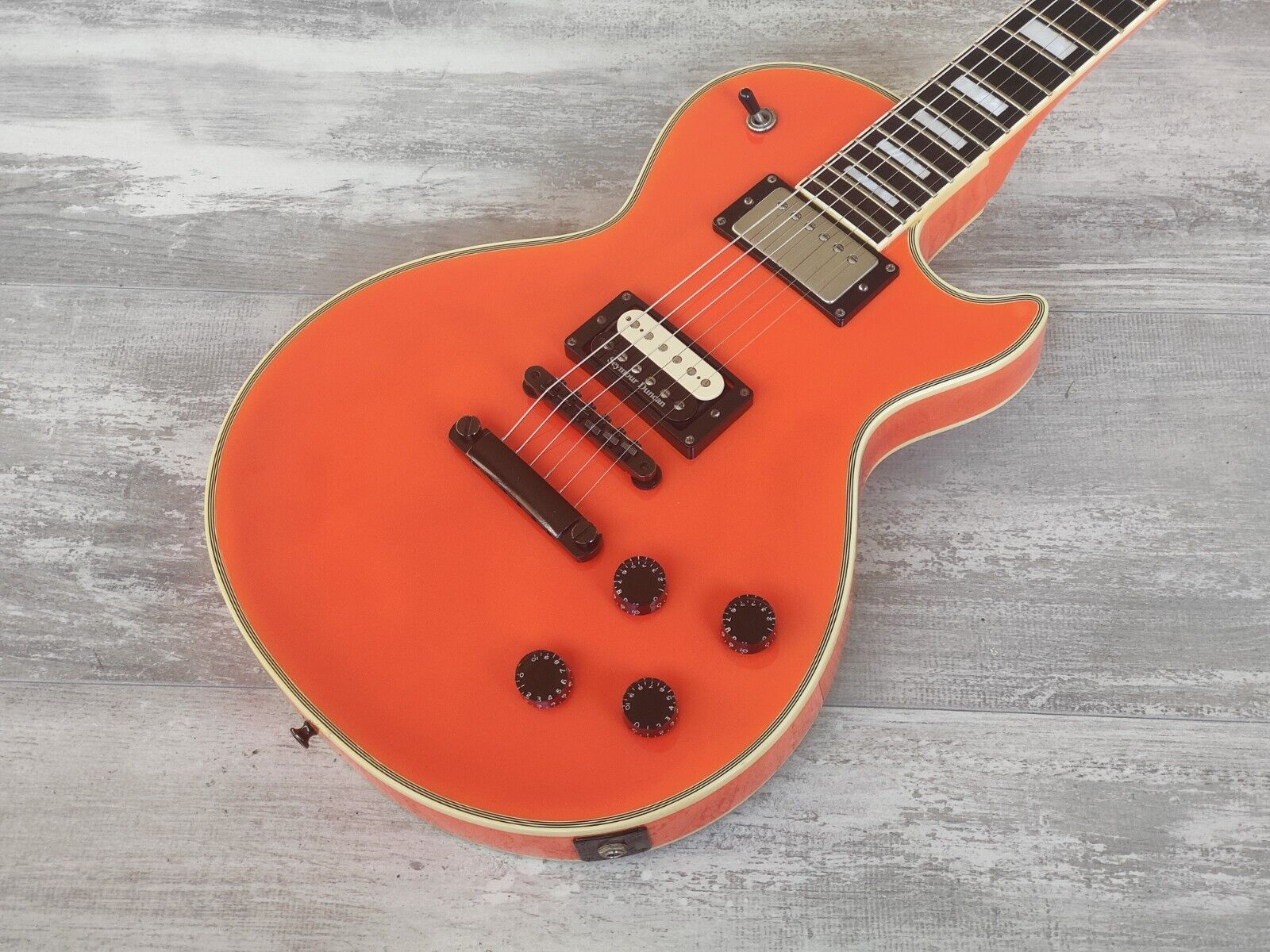 2000's Edwards Japan (by ESP) E-LP-85CD Les Paul Custom (Orange)