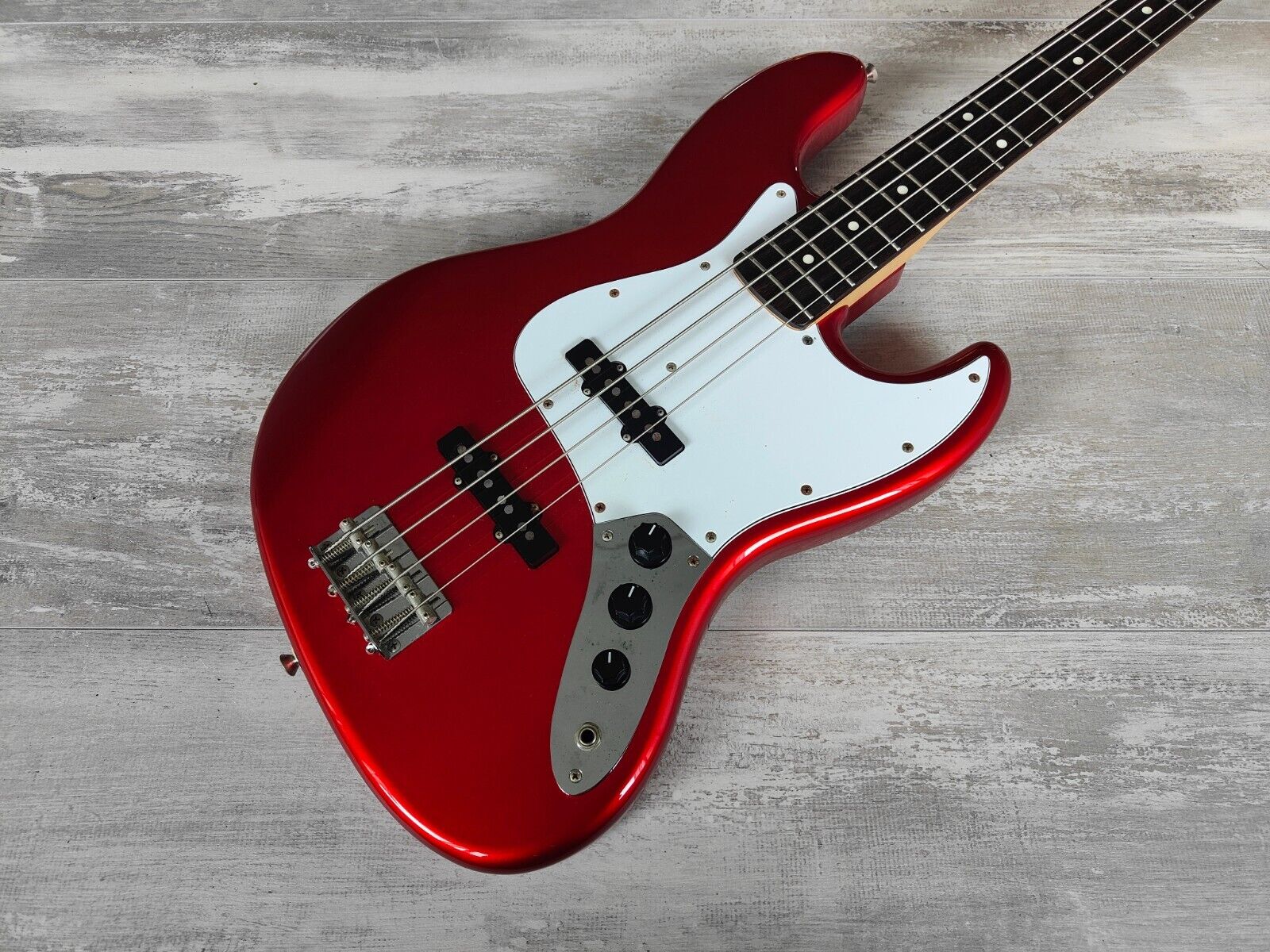 2009 FGN Japan (Fujigen) J-Standard Jazz Bass (Candy Apple Red)