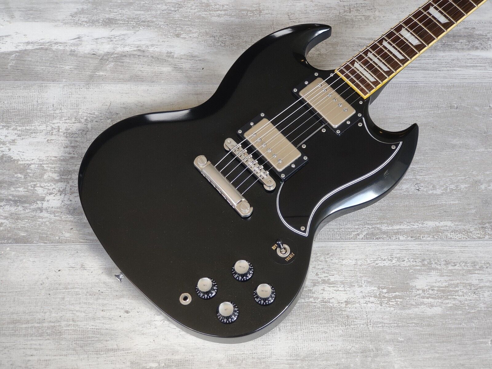 2004 Edwards (by ESP Japan) E-SG-90LT2 Double Cutaway SG (Black) – Cool Old  Guitars