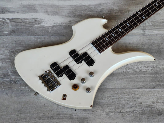 1989 Fernandes Japan MB-90YK Neckthrough Mockingbird Bass (White)