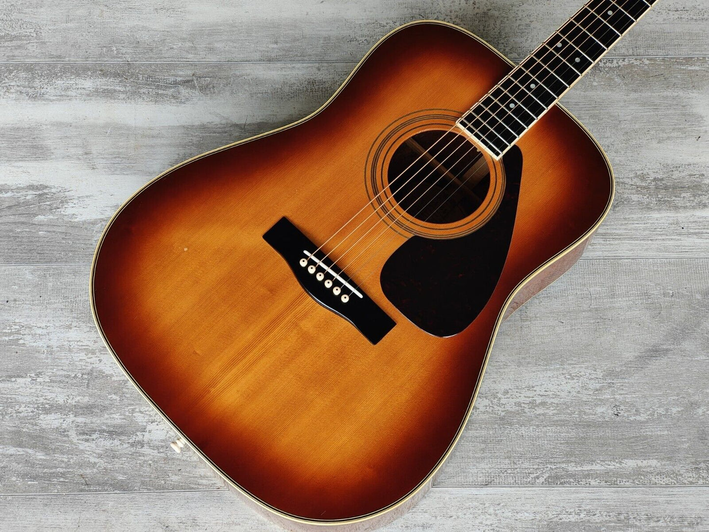 1980 Yamaha L-5S Japanese Vintage Acoustic Dreadnought Guitar (Sunburst)