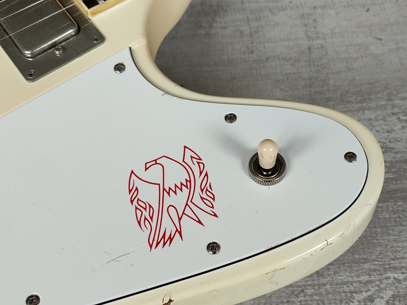 1989 Burny (by Fernandes Japan) RFB-80 Reverse Firebird (Vintage White)