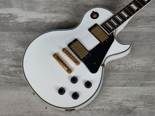 2013 Burny (Fernandes) RLC-55 Les Paul Custom (Alpine White)