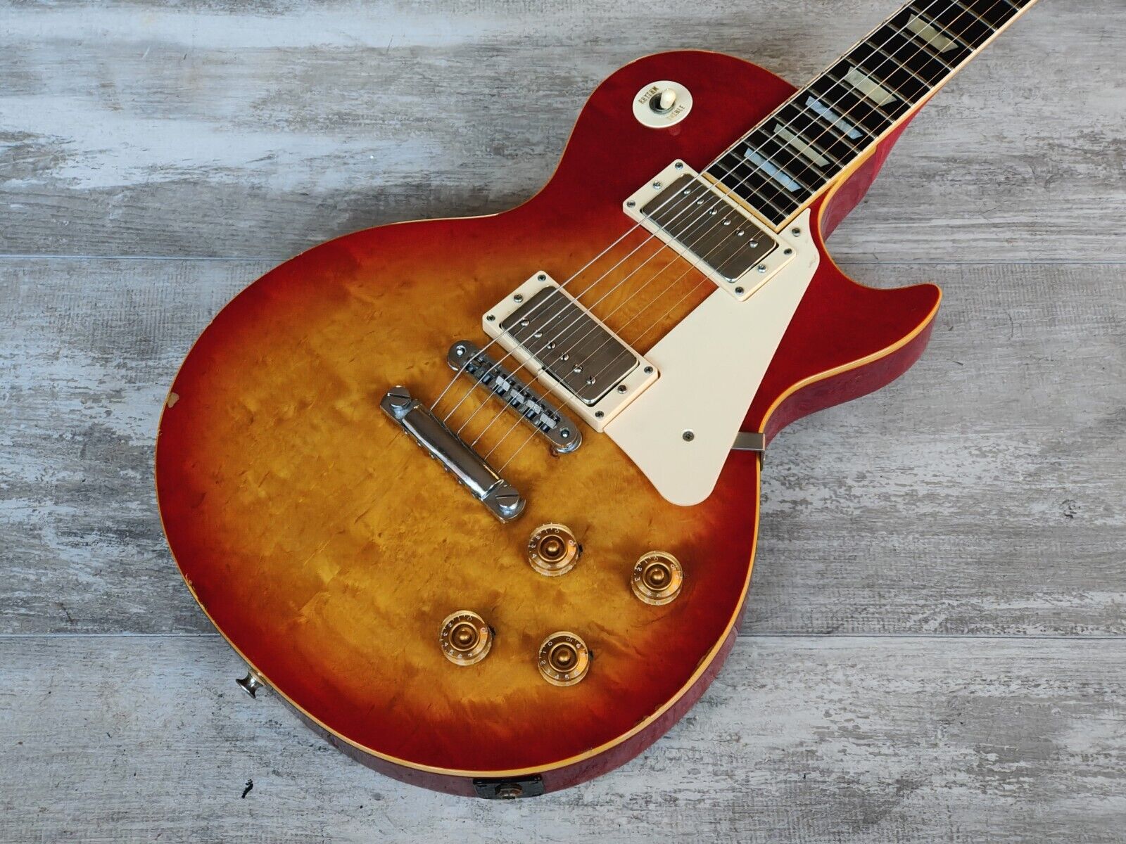 サ9320M☆GRECO Les Paul Standard グレコ レスポール スタンダード エレキギター 購入 EG 500 ヴィンテージ  シリアル.F785434