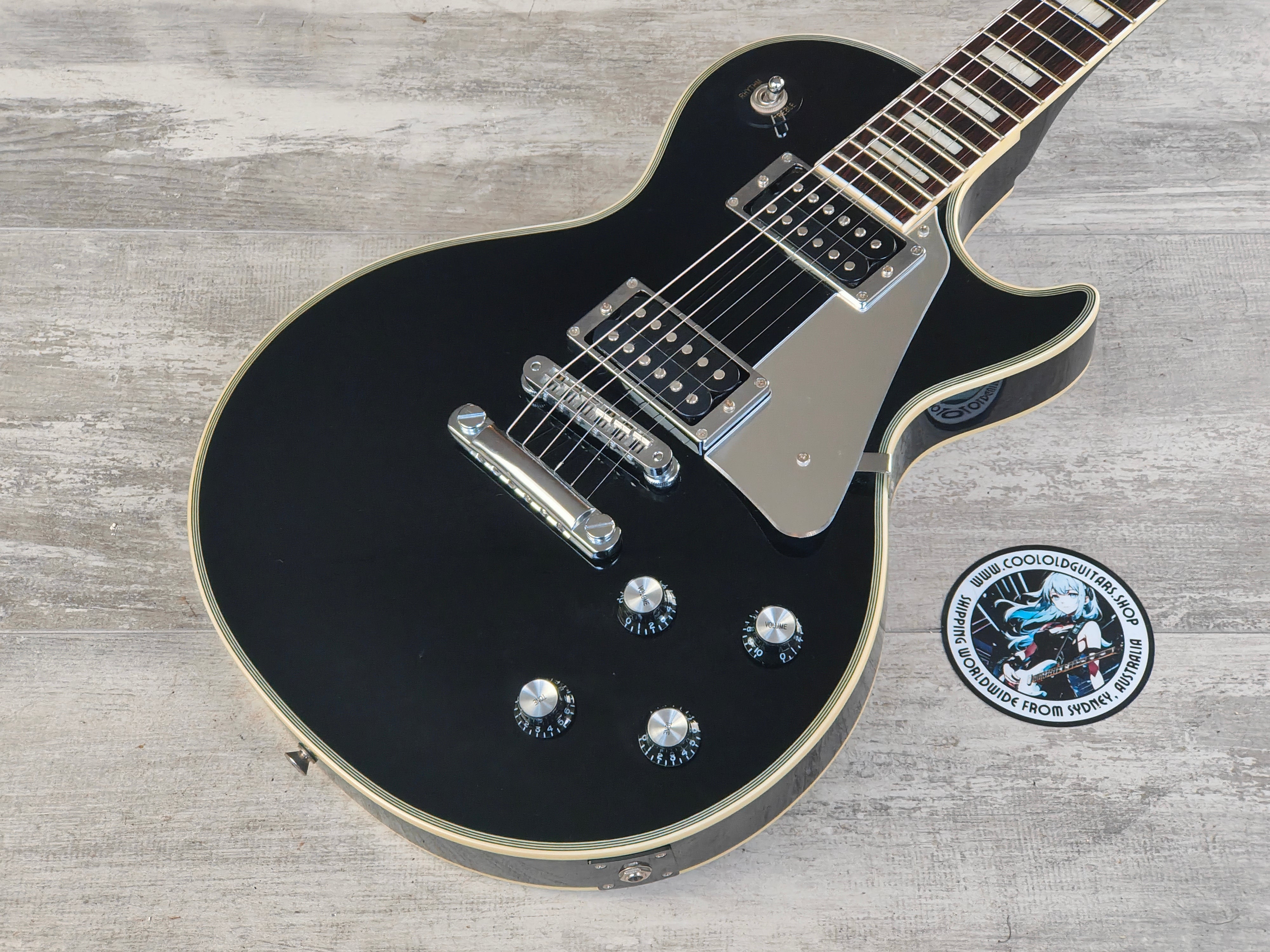 2011 Burny RLC-55JS John Sykes Les Paul Custom (Black)