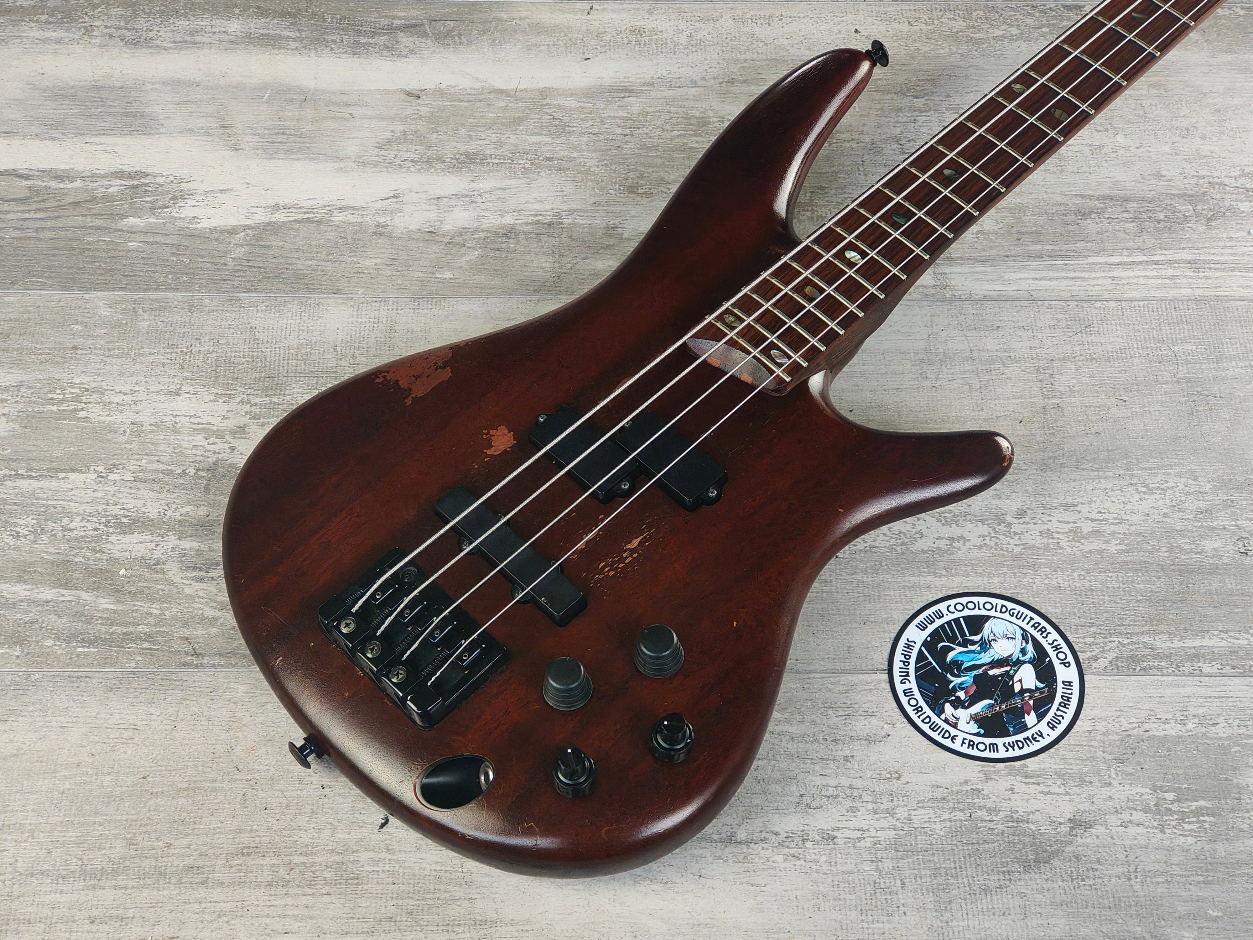 2004 Ibanez Japan SR750 SDGR Sound Gear Bass (Walnut) – Cool Old Guitars