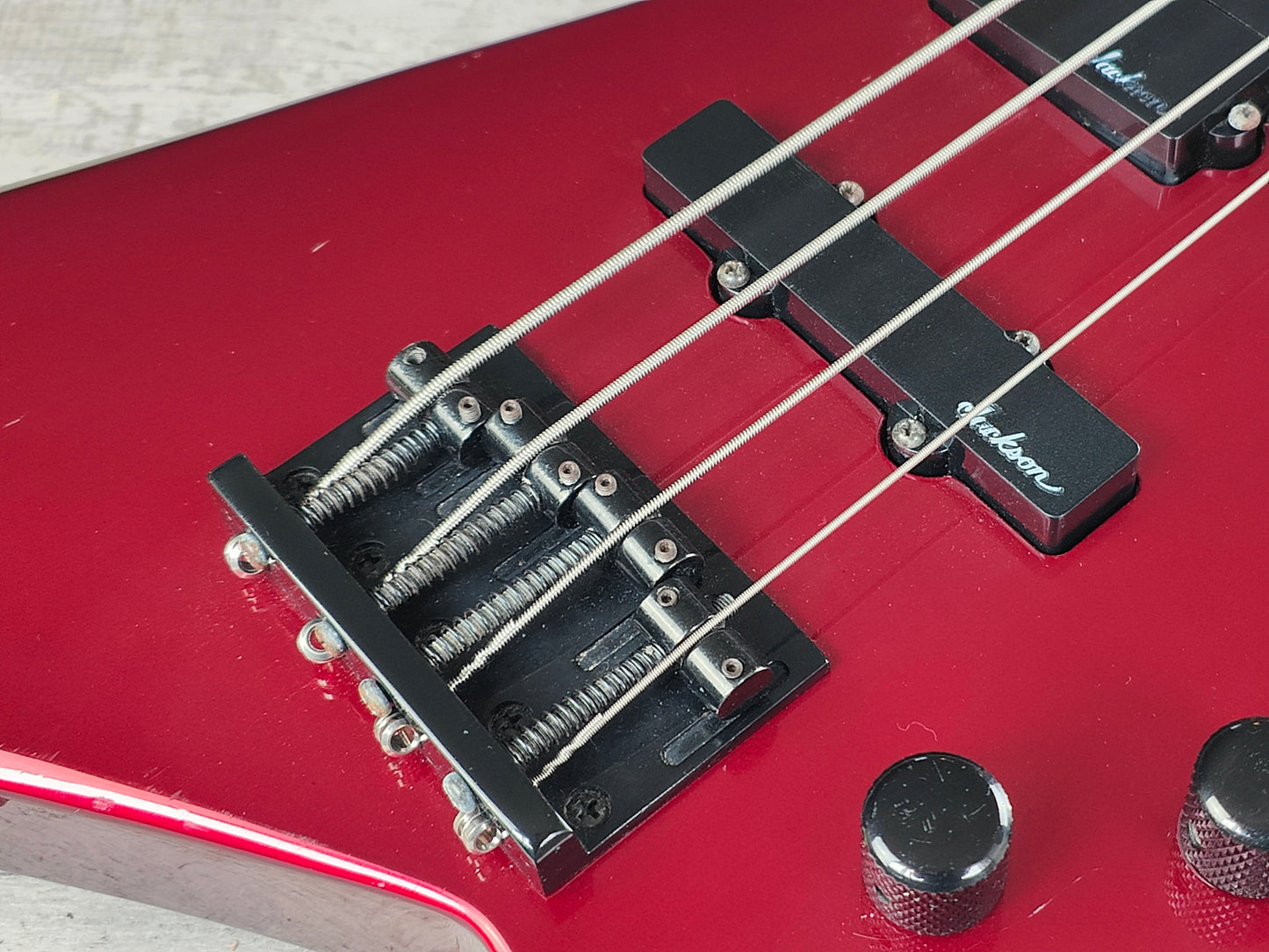 1996 Grover Jackson Japan "Kelly Star" Bass (Candy Apple Red)