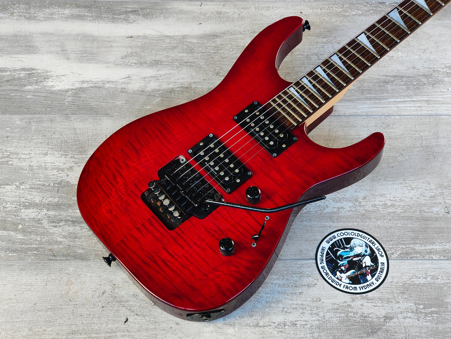 2007 Jackson Stars Japan DK-03 HH Dinky (Flame Red)