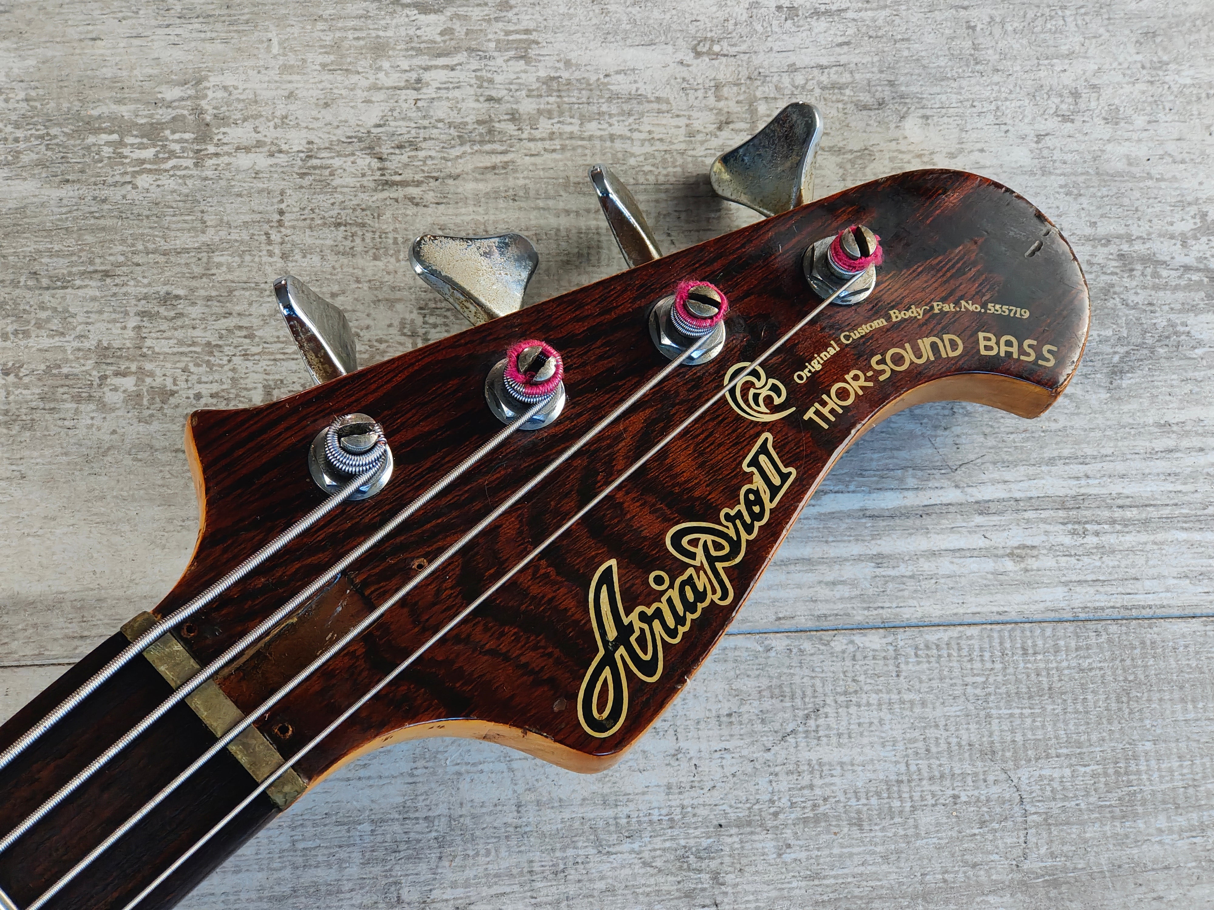 1980 Aria Pro II Japan TSB-550 Thor Sound Neckthrough Electric Bass (Japan  Brown)