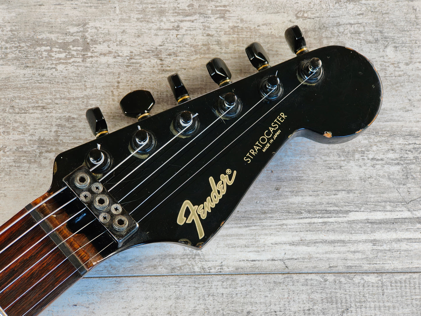 1984 Fender Japan ST-555 HH Contemporary Stratocaster (Black)