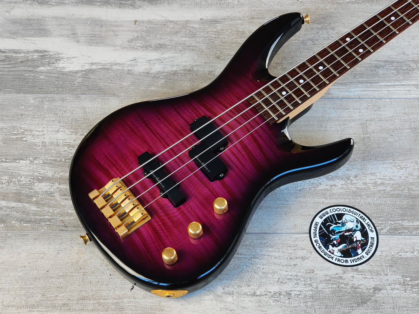 2000's Grover Jackson PJ Medium Scale Bass (Purple Burst)