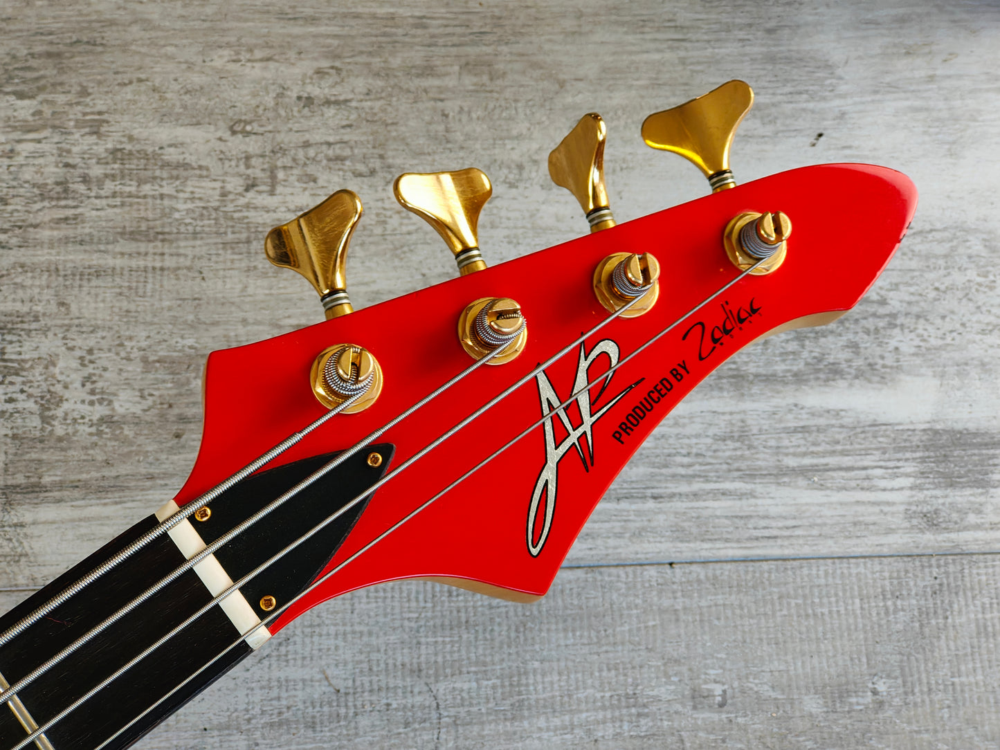 1993 Aria Pro II Custom Shop "Tsunematsu Matsui" Signature Bass (Red)