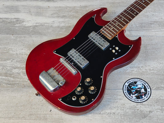 1970's Vision (by Teisco) Japan SG Double Cutaway (Red)