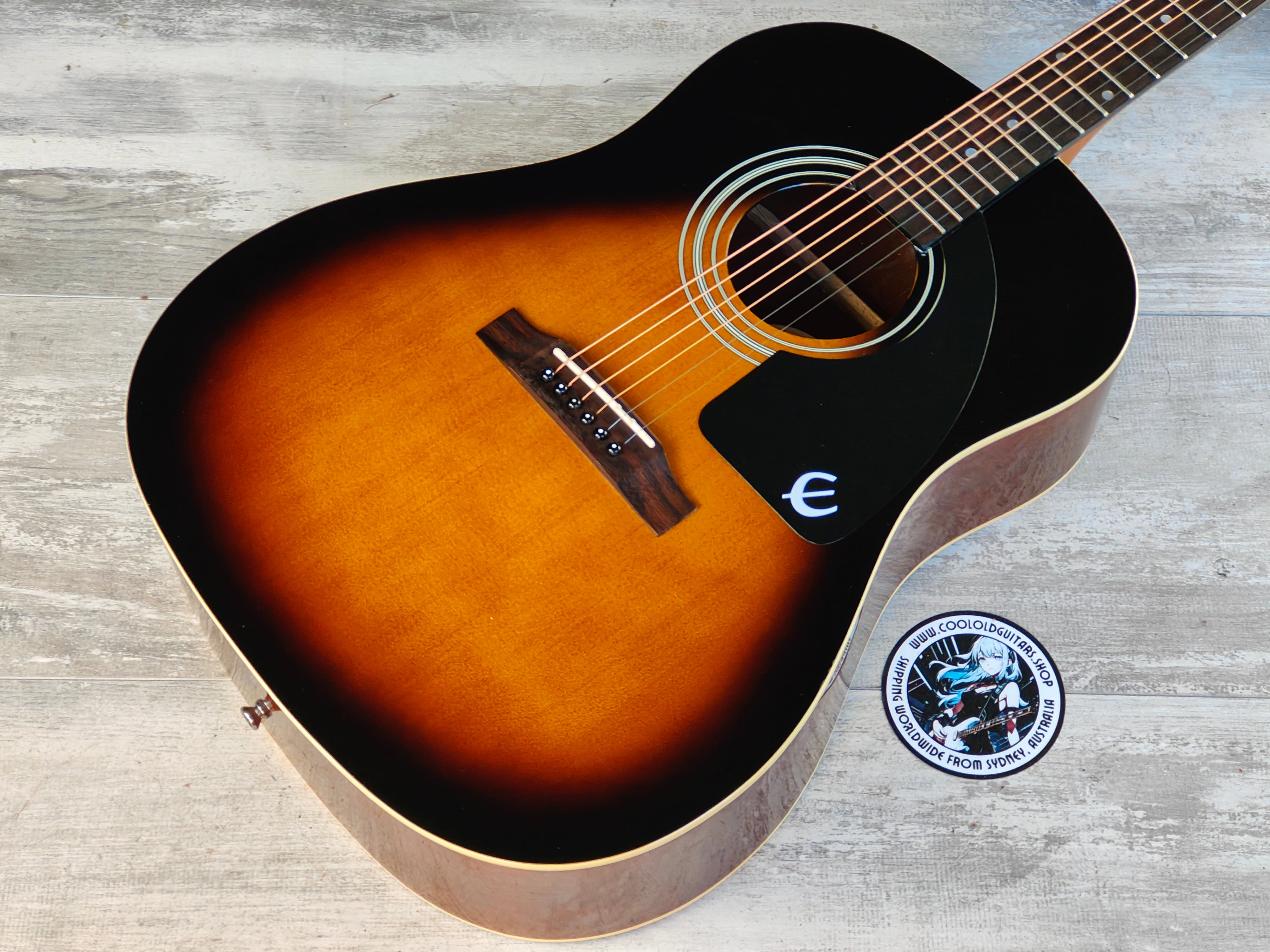 2012 Epiphone AJ-100/VS Acoustic Guitar (Vintage Sunburst) – Cool Old ...