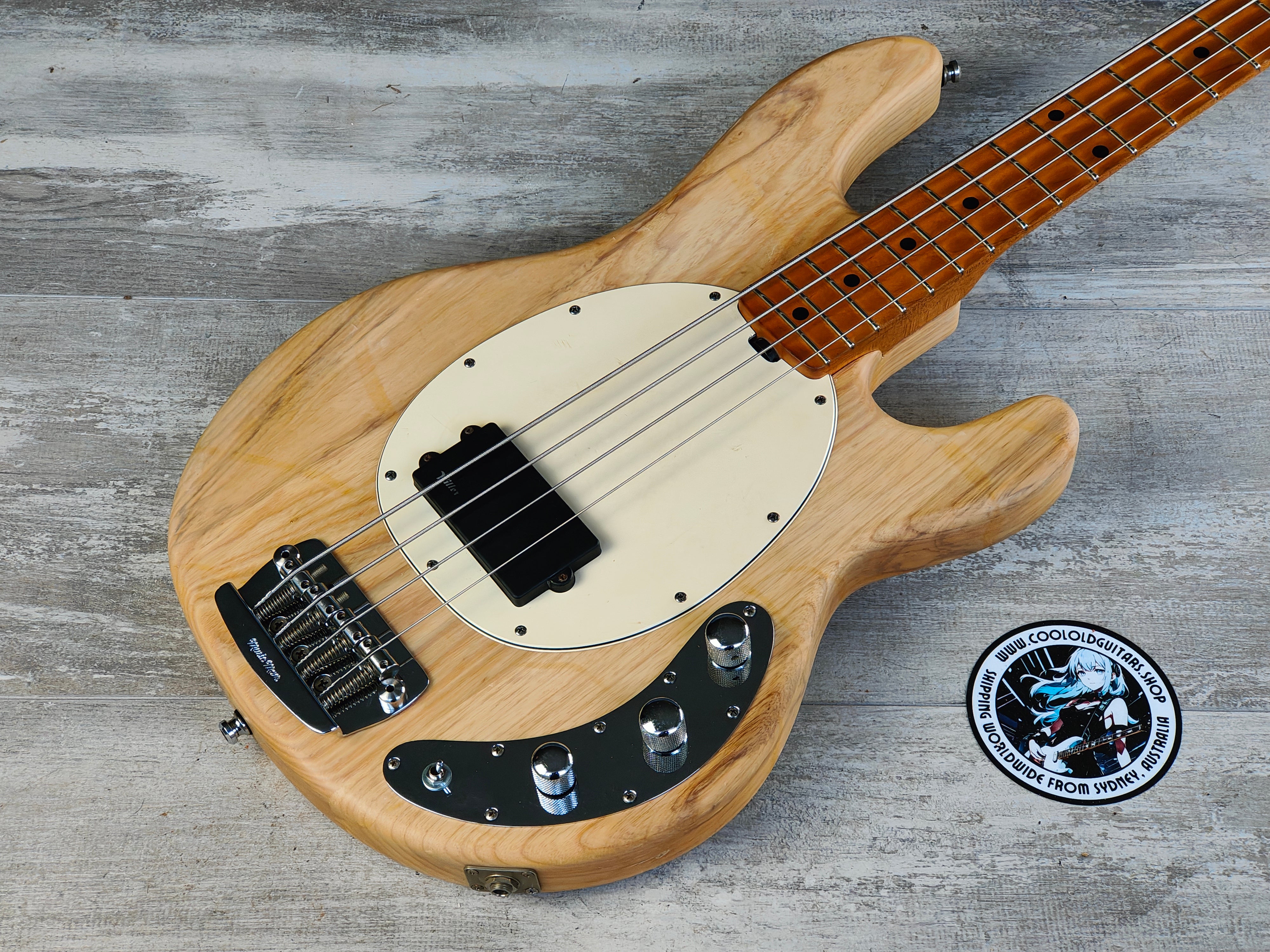 1999 Ernie Ball Music Man USA Stingray Bass (Natural) – Cool Old Guitars