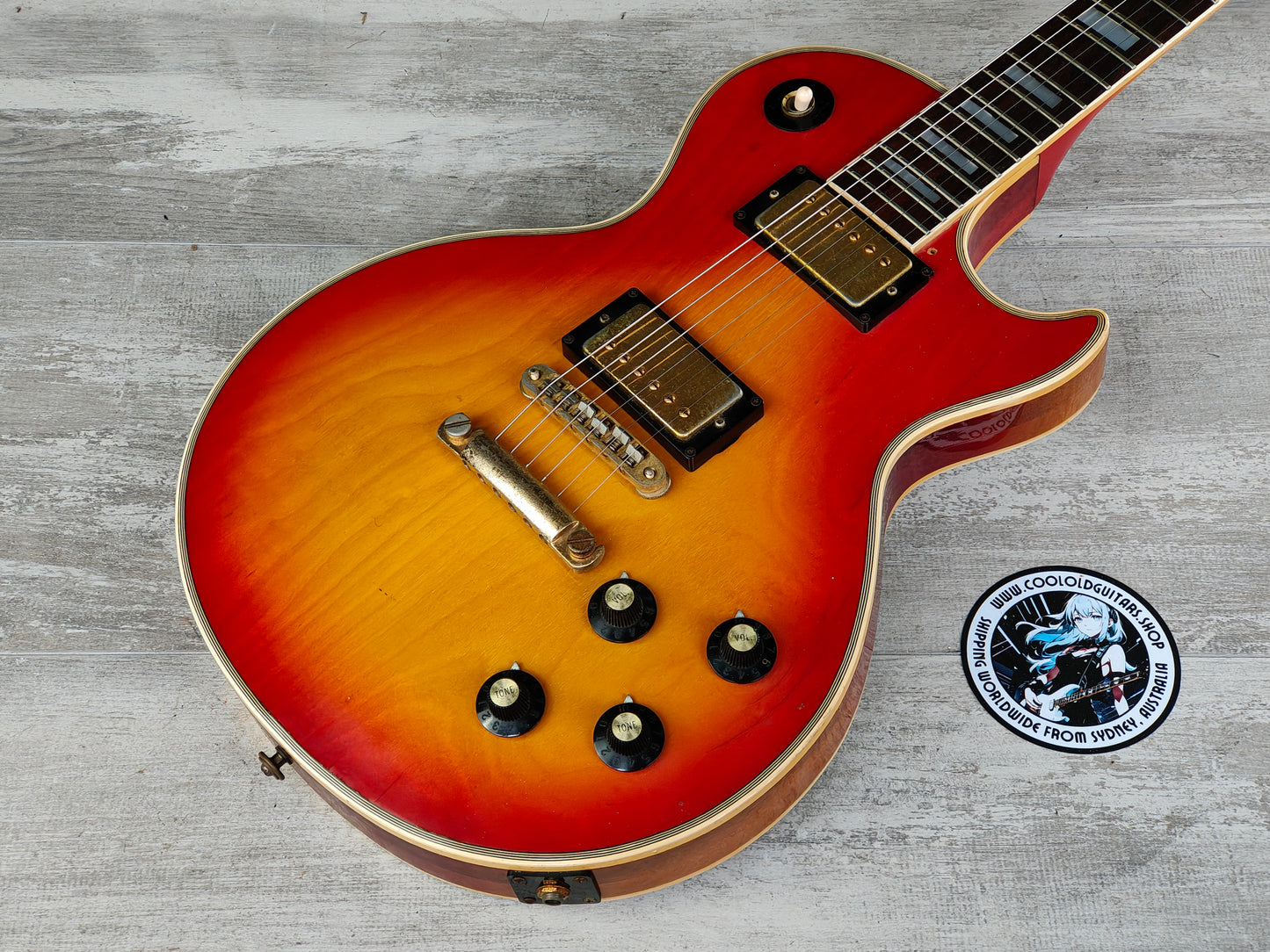 1978 Greco Japan EG-500C Les Paul Custom (Cherry Sunburst)