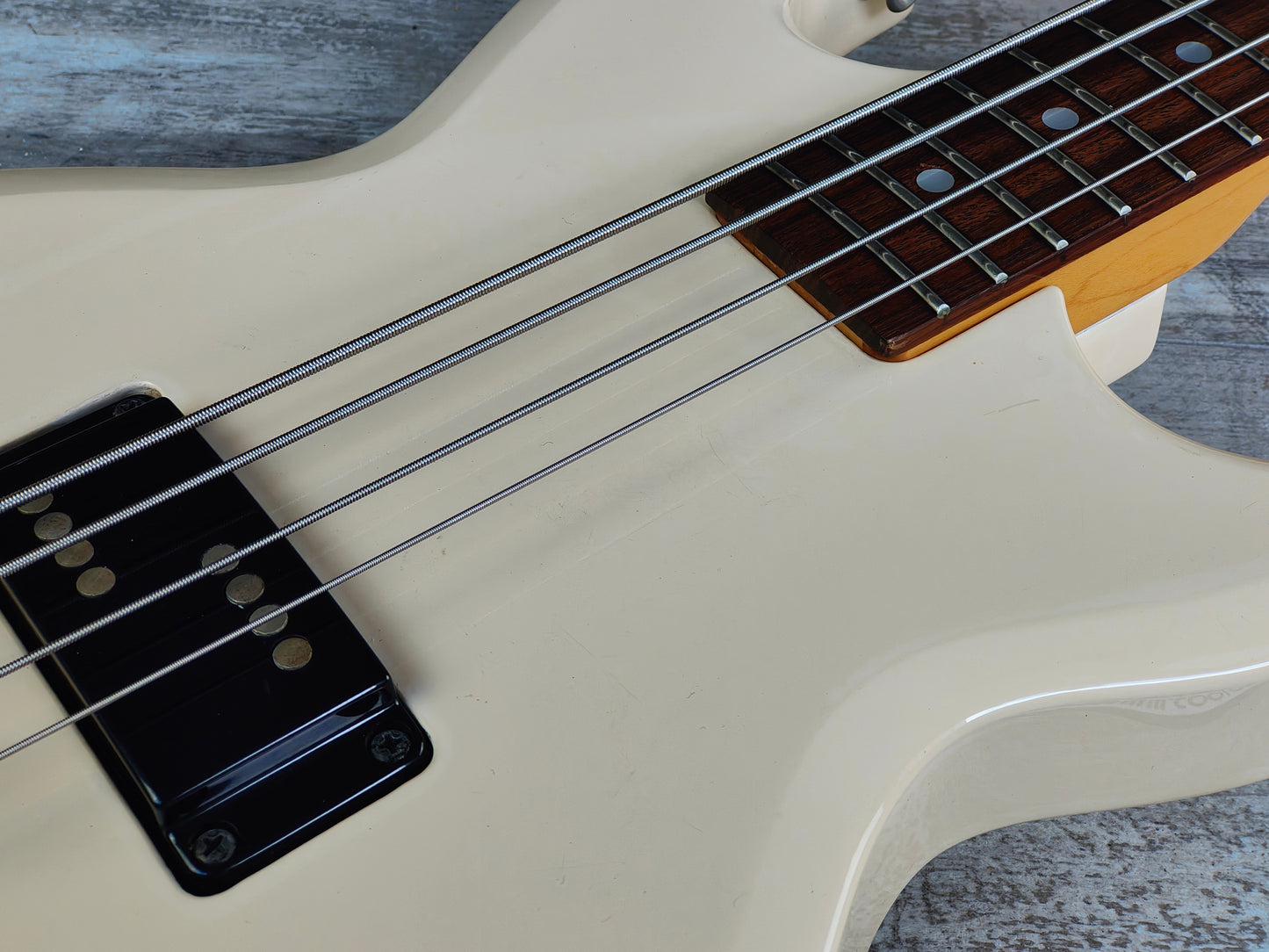 1986 Aria Pro II Japan CSB-380 Cardinal Bass (White)