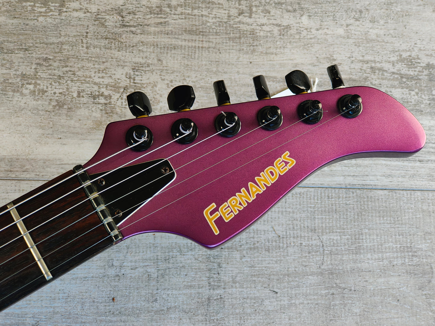 1991 Fernandes Japan FR-75T Revolver HSH Superstrat (Sparkle Pink/Purple)