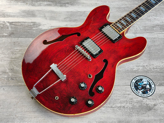 1977 Greco Japan SA-550R ES-335 Hollowbody Electric Guitar (Cherry Red)