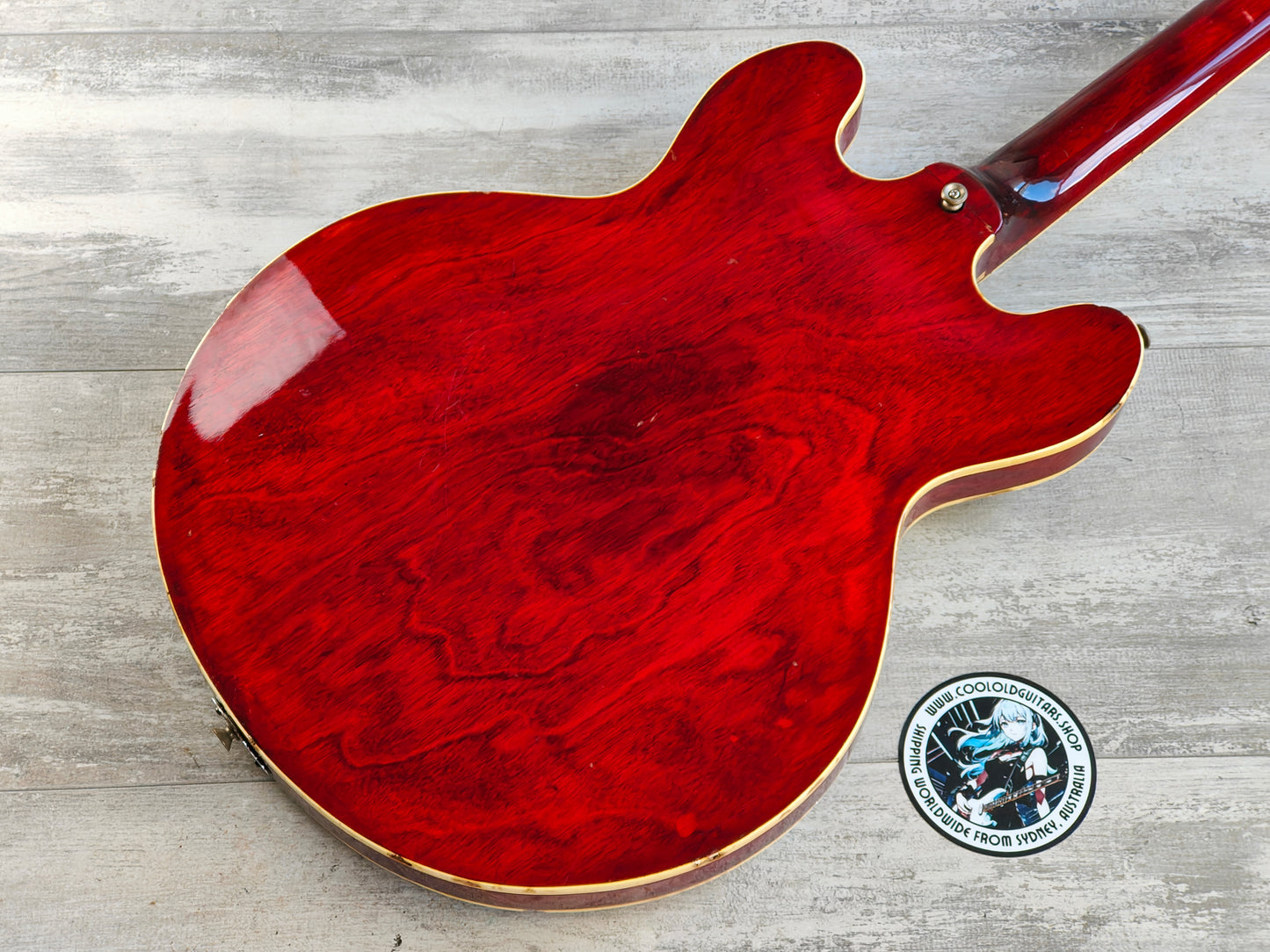 1977 Greco Japan SA-550R ES-335 Hollowbody Electric Guitar (Cherry Red)