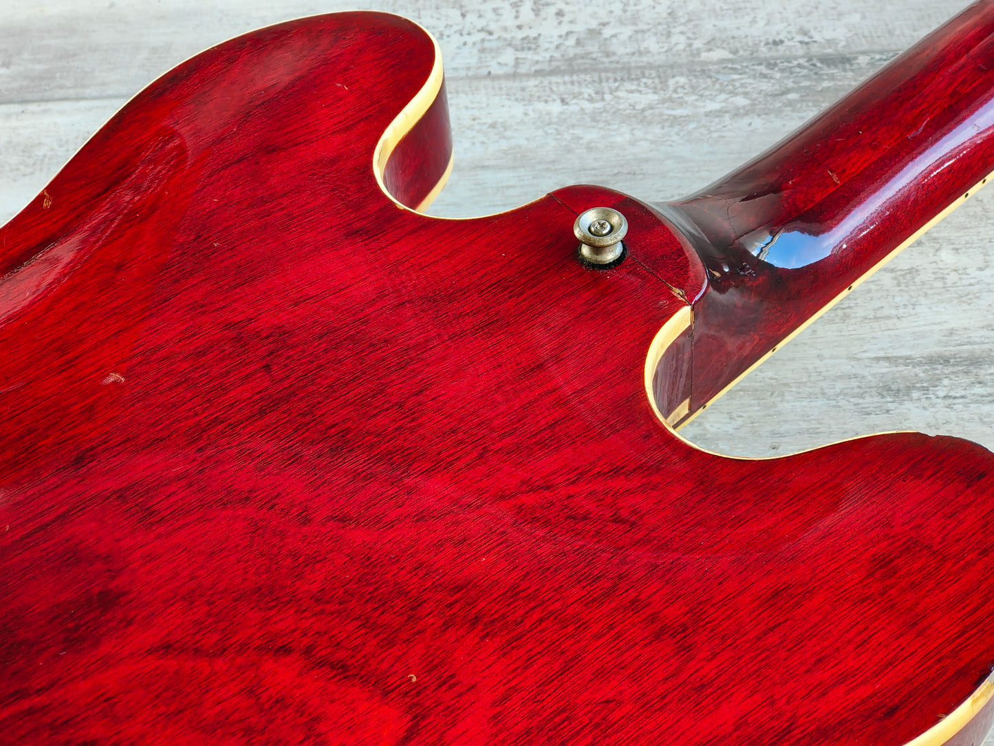 1977 Greco Japan SA-550R ES-335 Hollowbody Electric Guitar (Cherry Red)