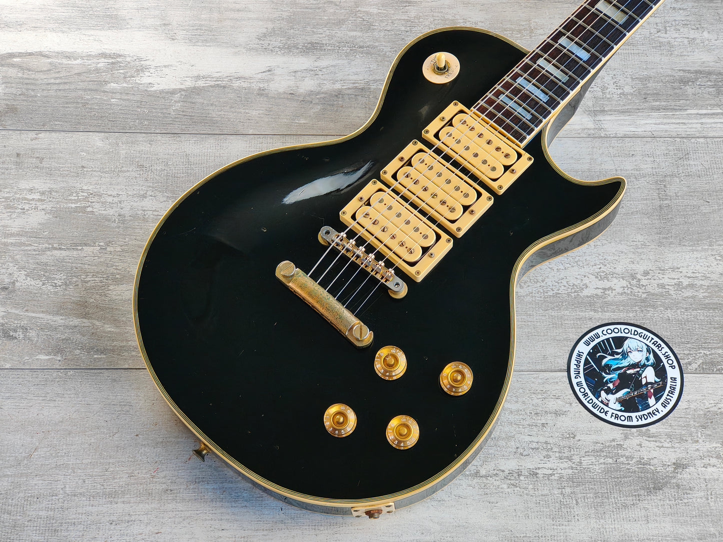 1979 Greco Japan EG-800PB Les Paul Custom Black Beauty (Ebony)