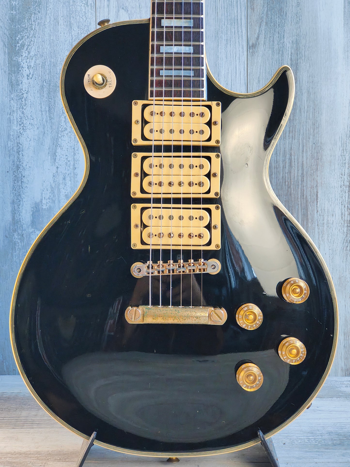 1979 Greco Japan EG-800PB Les Paul Custom Black Beauty (Ebony)