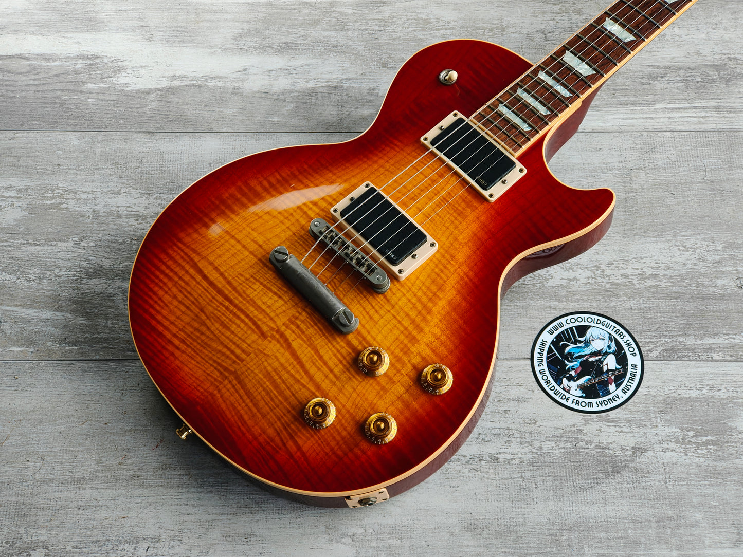 2003 Gibson USA Les Paul Standard Premium Plus w/EMG's (Heritage Cherry Sunburst)