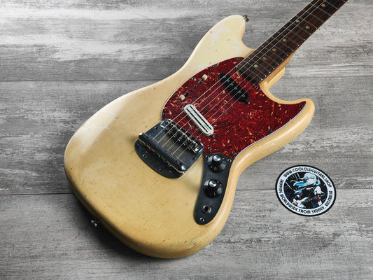 1973 Fender USA Mustang (Aged Olympic White)