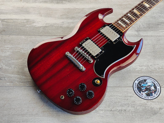 1990 Burny RSG-60 '63 Reissue SG Double Cutaway (Cherry Red)