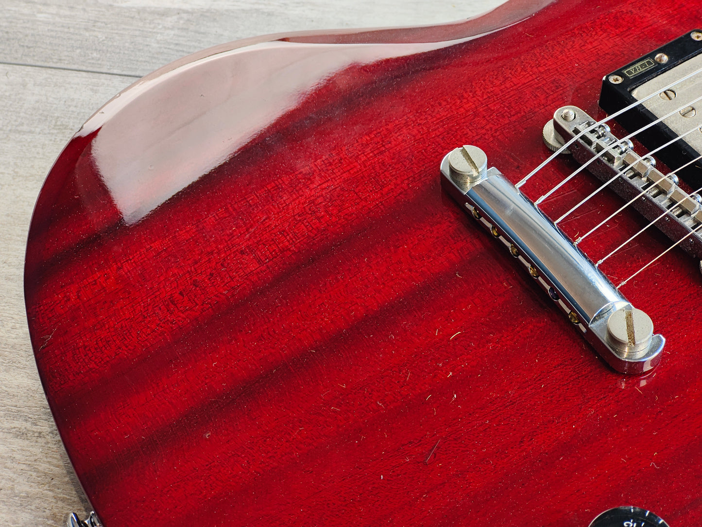 1990 Burny RSG-60 '63 Reissue SG Double Cutaway (Cherry Red)