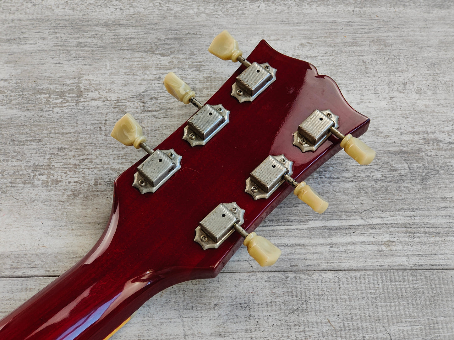 1990 Burny RSG-60 '63 Reissue SG Double Cutaway (Cherry Red)