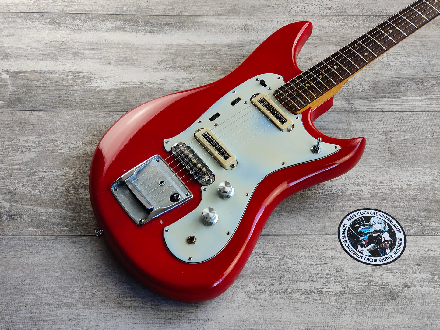 1966 Yamaha Japan SG-2 Offset Electric (Coral Red)