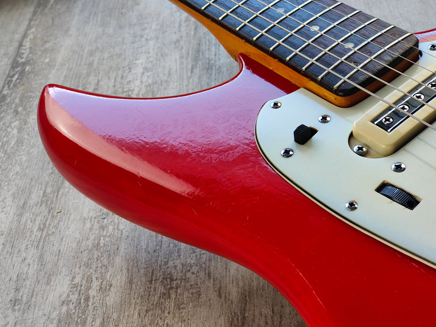 1966 Yamaha Japan SG-2 Offset Electric (Coral Red)