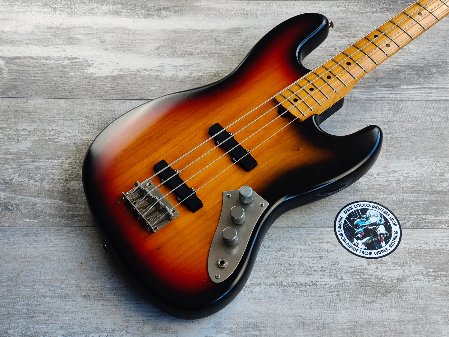 1980 Fernandes Japan Jazz Bass (Sunburst)