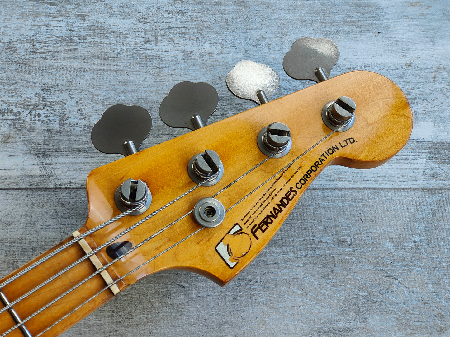 1980 Fernandes Japan Jazz Bass (Sunburst)