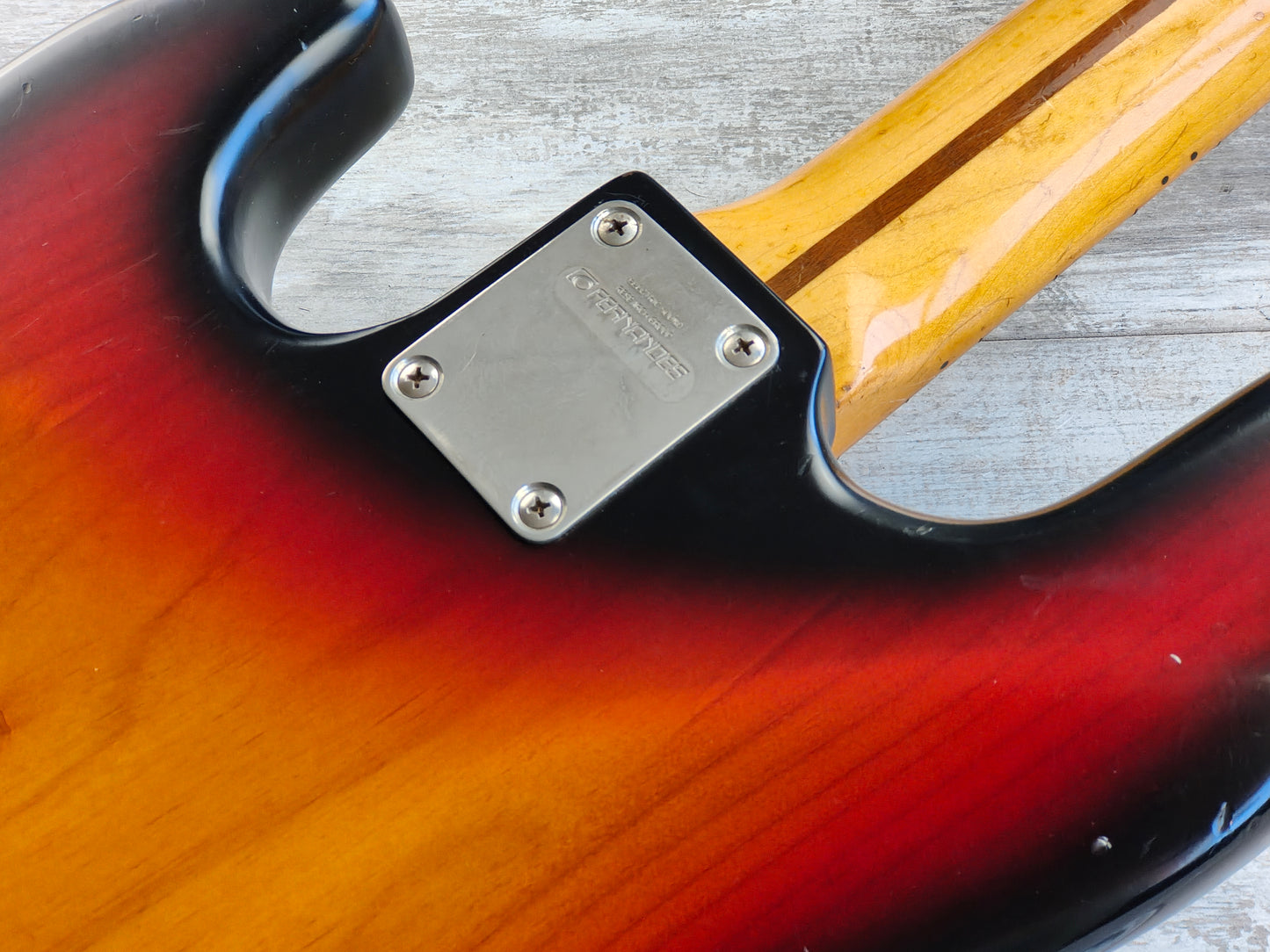 1980 Fernandes Japan Jazz Bass (Sunburst)