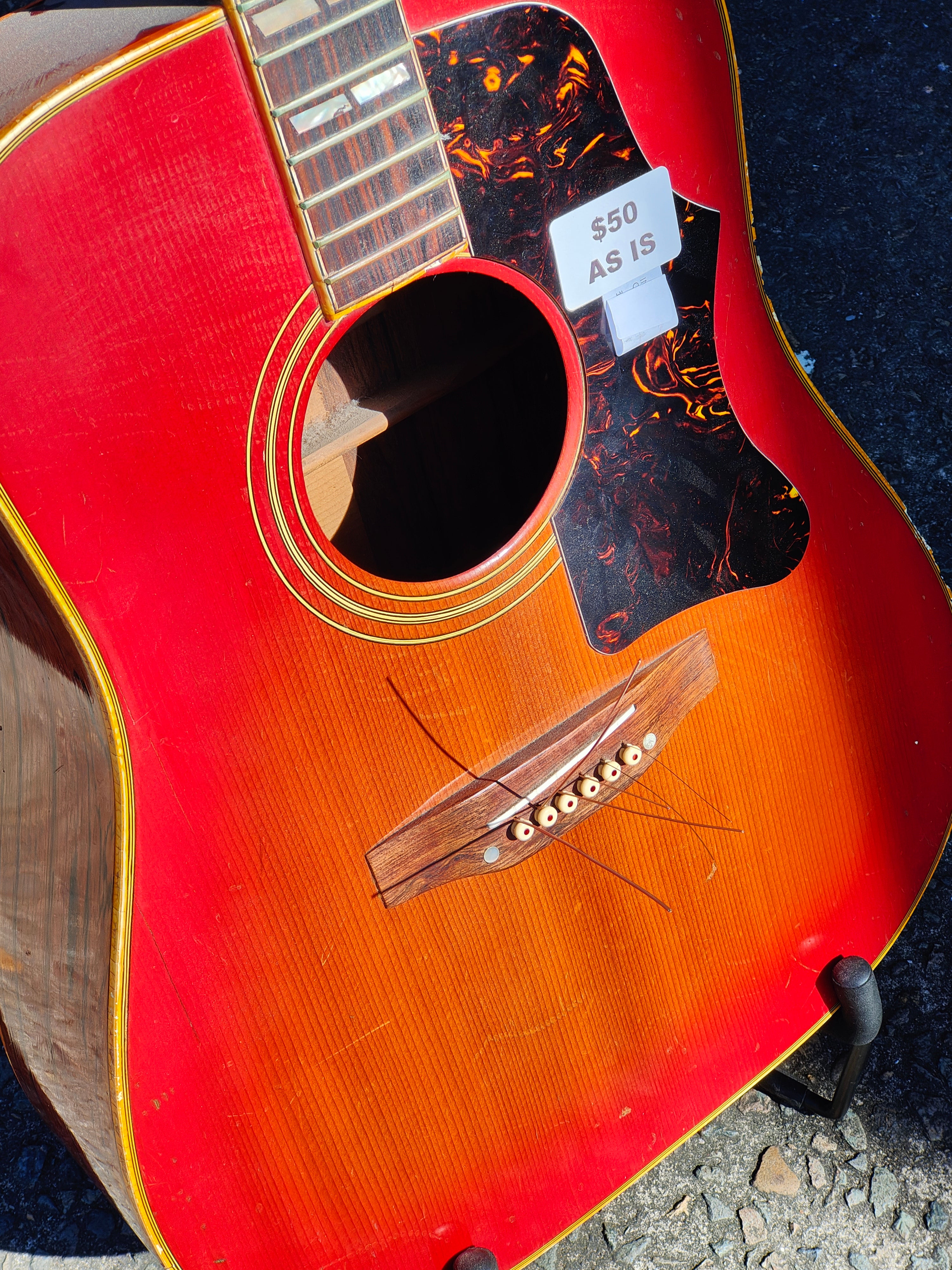 Vintage Chaki Japan W-3 Dreadnought Acoustic Guitar - Thrift Shop