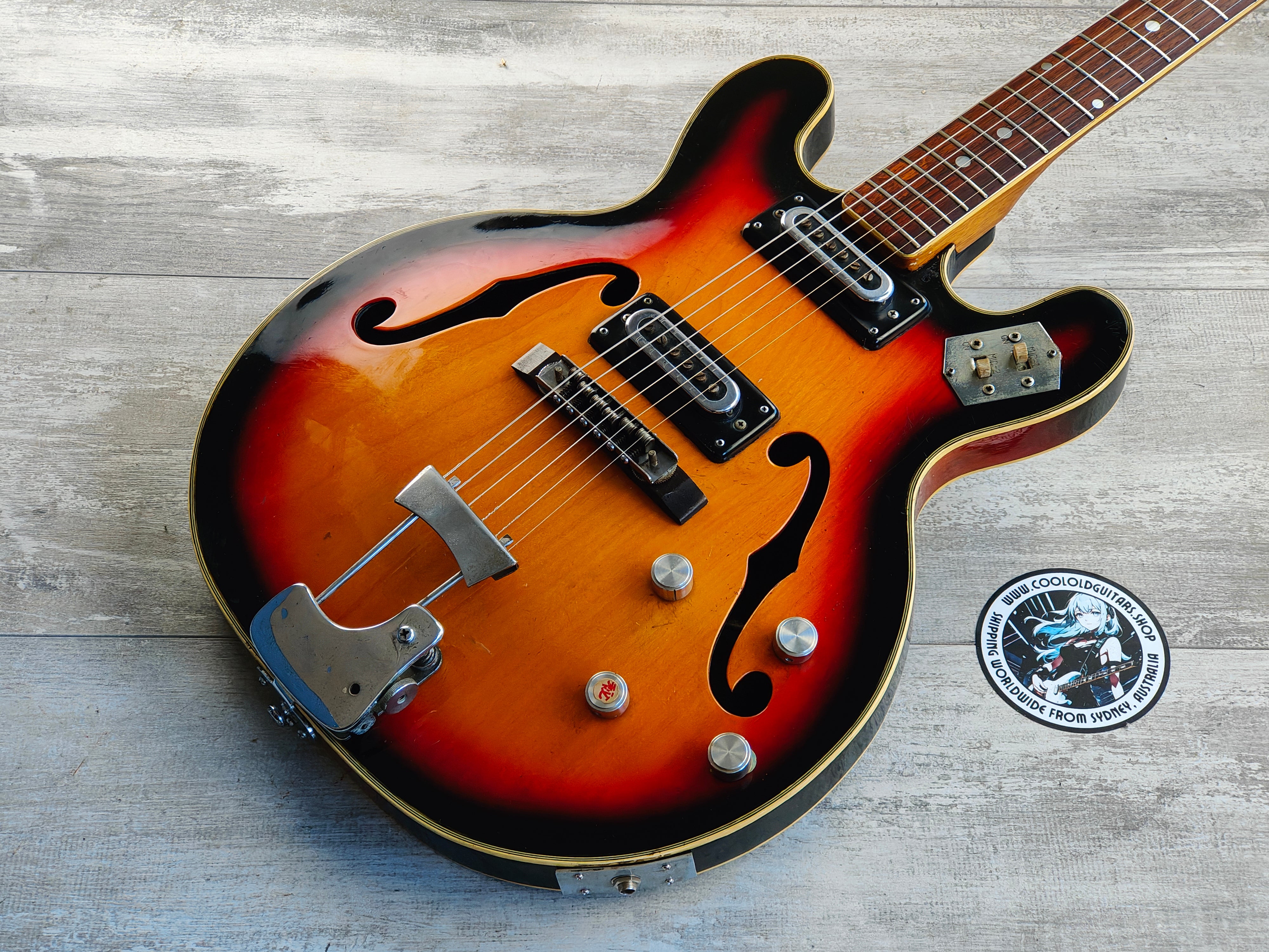 1960's Greco Japan EG-135 Hollowbody Electric Guitar (Sunburst)