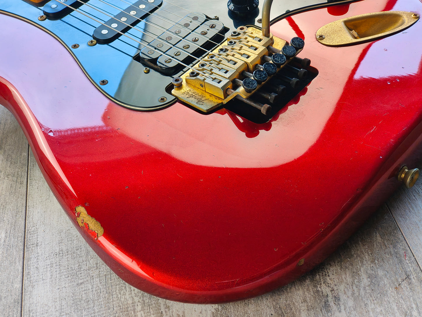 1988 Fender Japan STR-70 "Pro Feel" HSS Superstrat (Candy Apple Red)