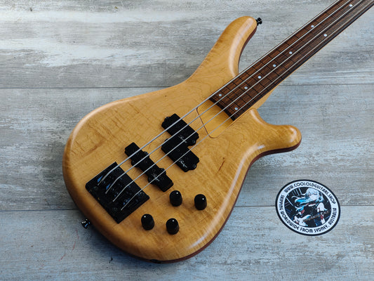 1990's Rockoon Japan (by Kawai) RB Series Medium Scale Fretless Bass (Natural)