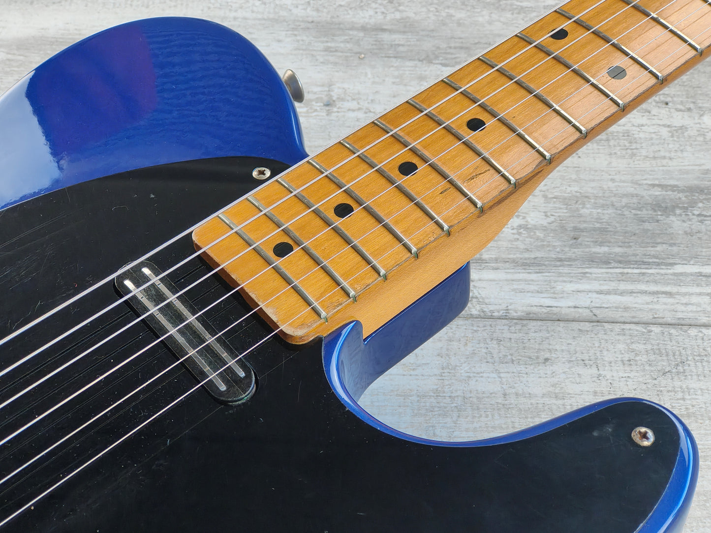 1988 Fender Japan TL67-70SPL Keith Richards Model Telecaster (Royal Blue Refinish)