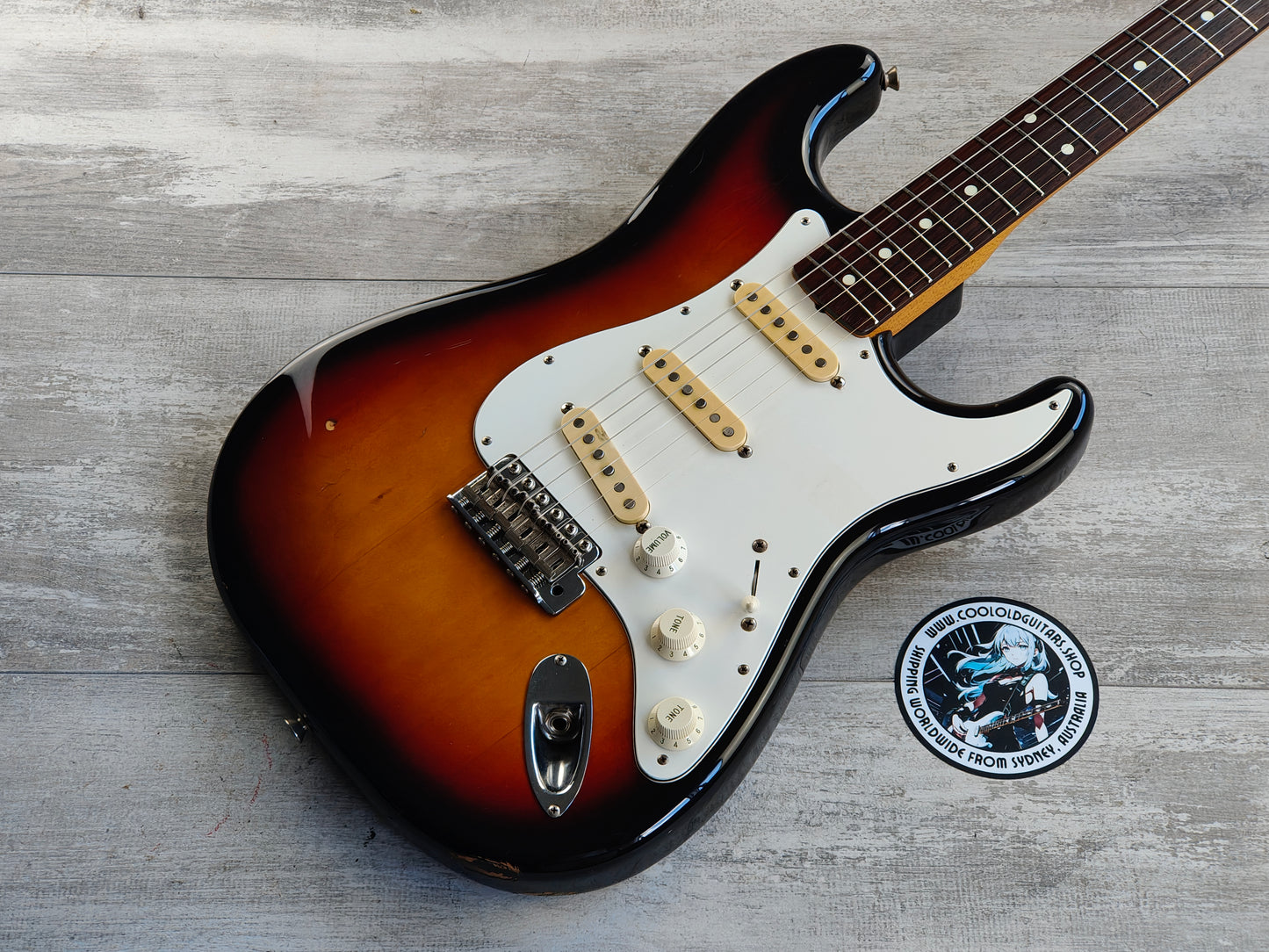 1987 Fender Japan ST62-55 "E Series" '62 Reissue Stratocaster (Three-Tone Sunburst)