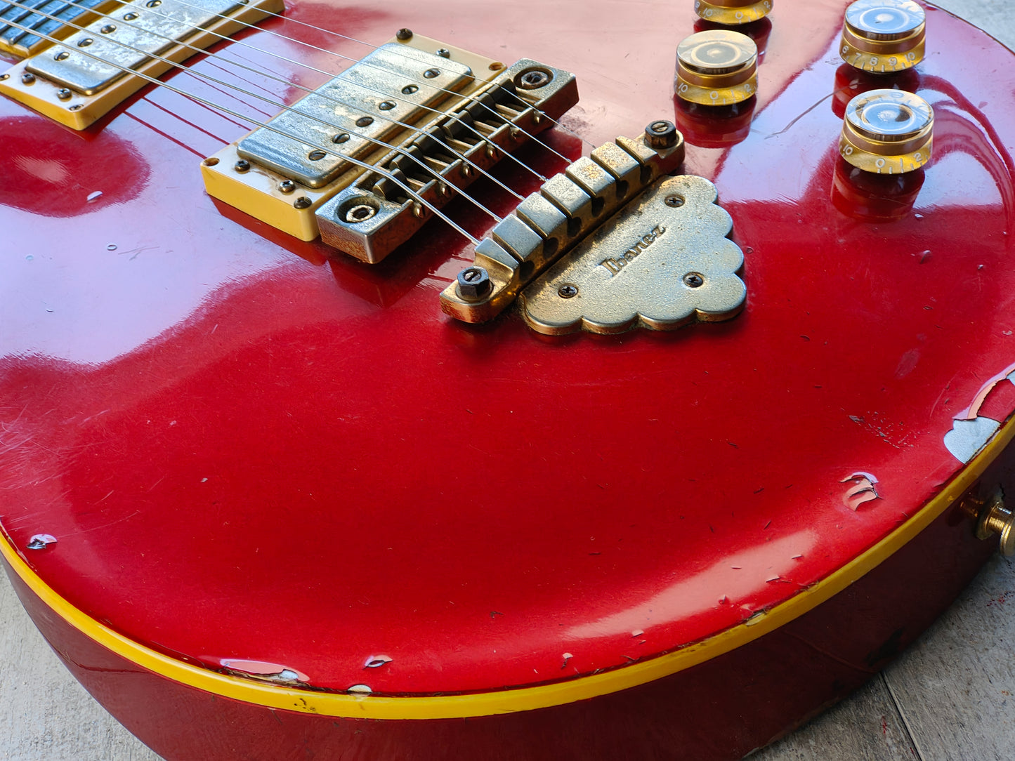 1982 Ibanez Japan AR100 Artist Double Cutaway (Fire Red)