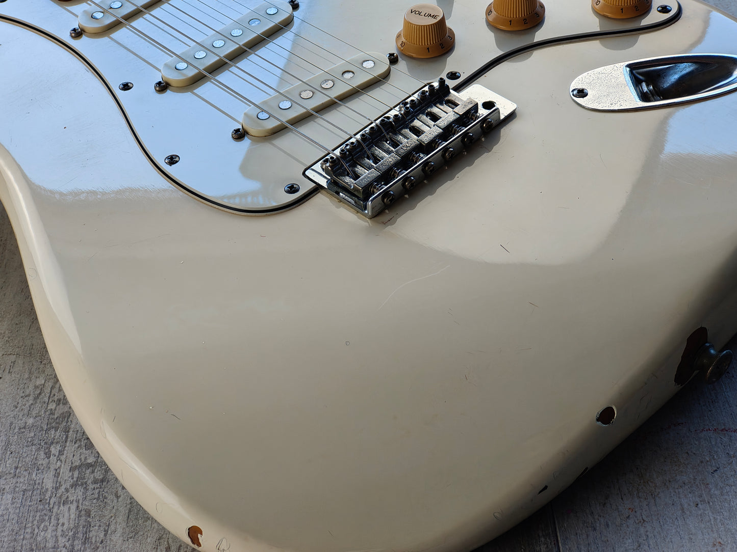 1977 Aria Pro II Japan ST-400W "Stagecaster" Stratocaster (Vintage White)