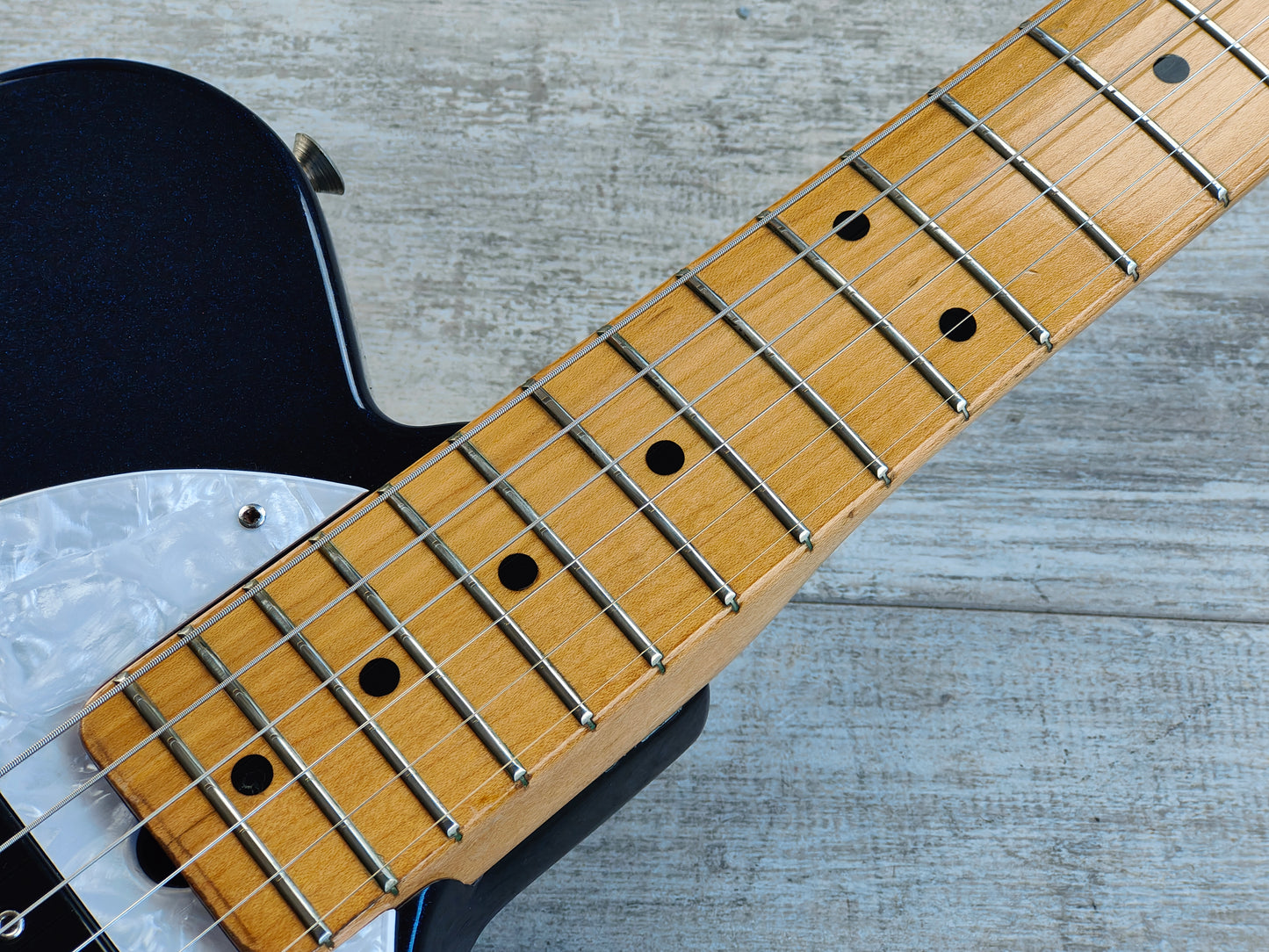 1974 Greco Japan TE-500 Thinline Semi Hollowbody Telecaster Deluxe (Navy Blue Sparkle)