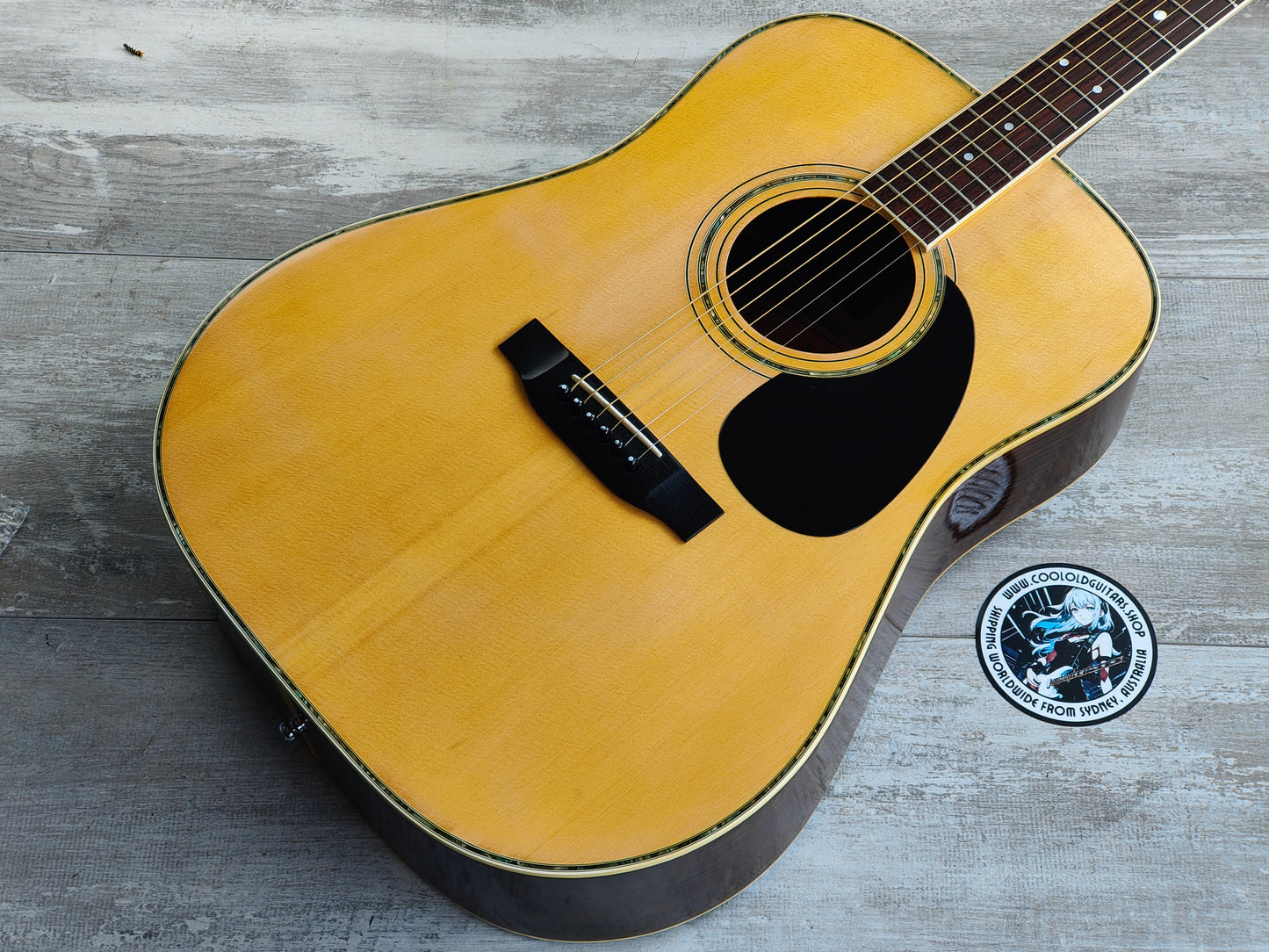 1970's "Jullian & Co" Model 250 Martin Style Japanese Dreadnought Acoustic (Natural)