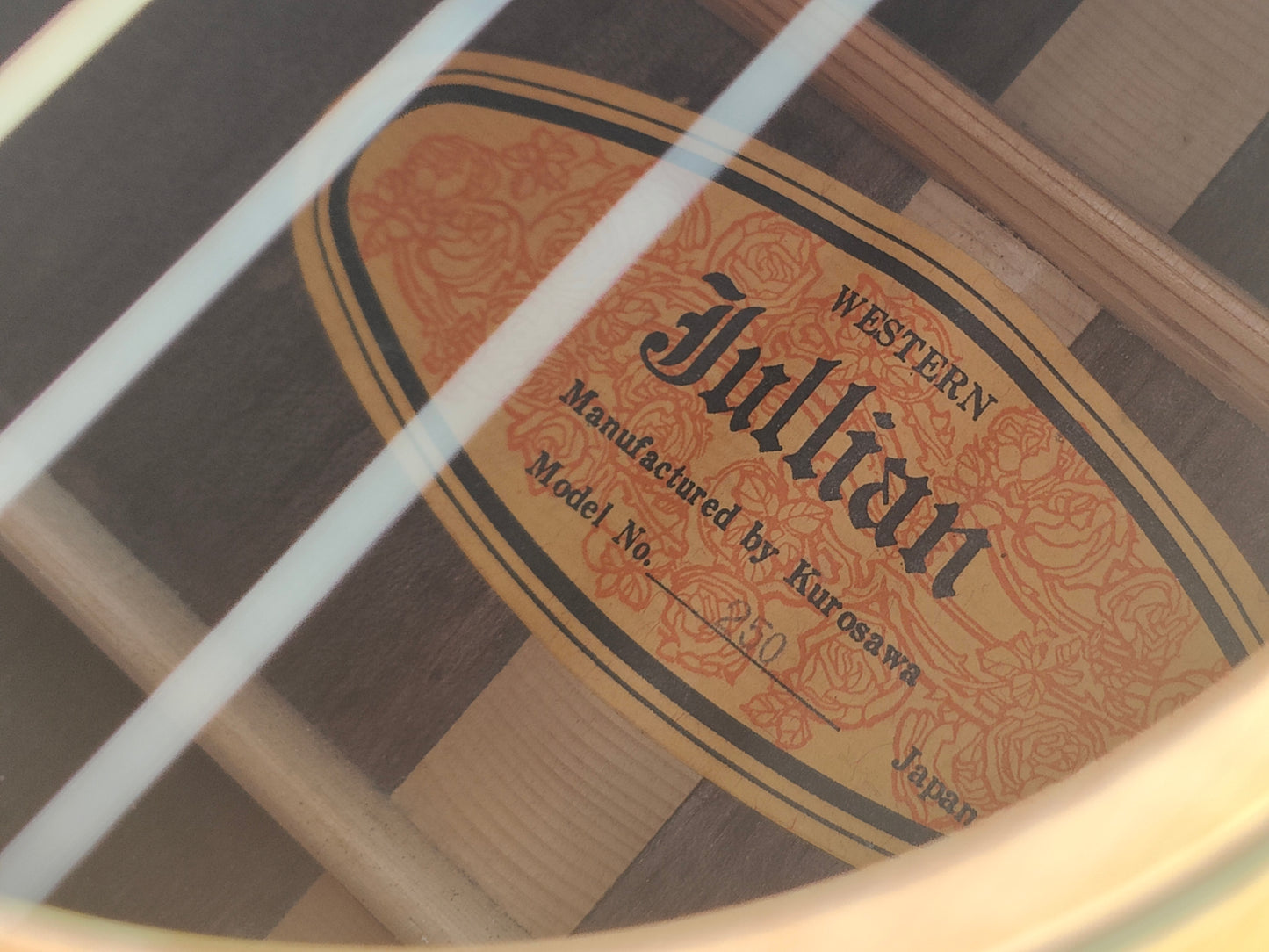 1970's "Jullian & Co" Model 250 Martin Style Japanese Dreadnought Acoustic (Natural)