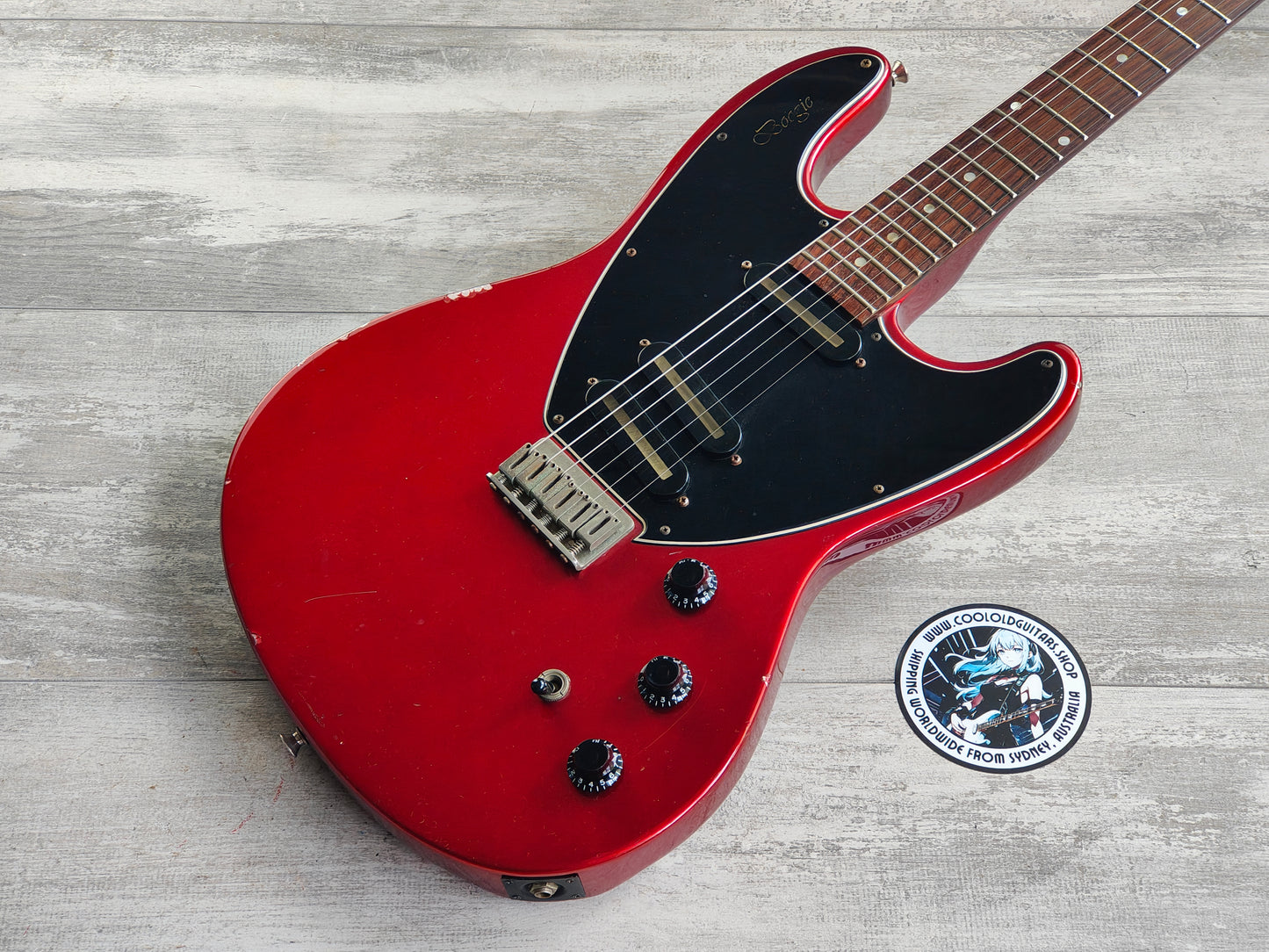 1982 Greco Japan BG-800 Boogie Offset (Candy Apple Red)