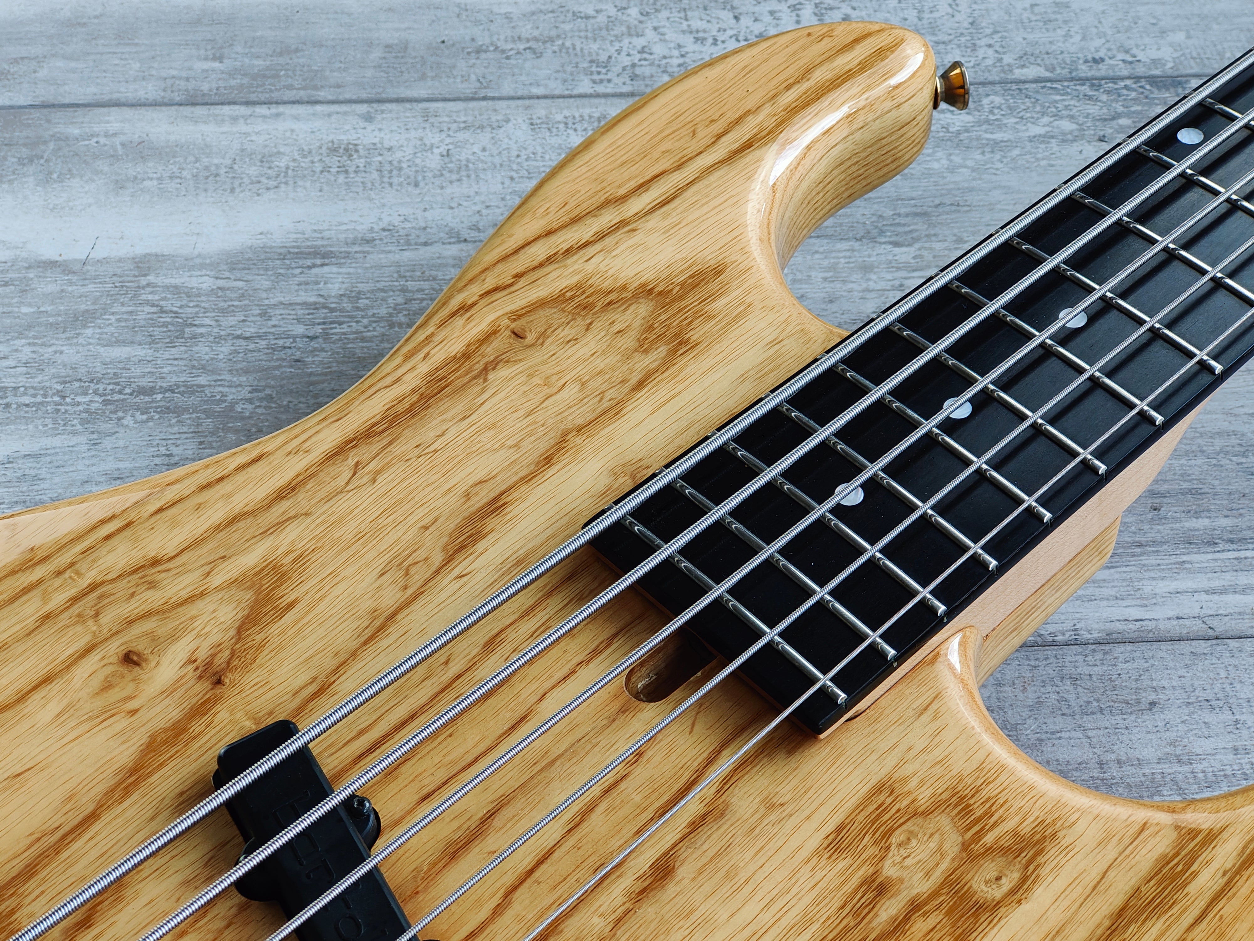 2000's Moon JJ-5 5-String Jazz Bass w/Bartolini's (Natural)